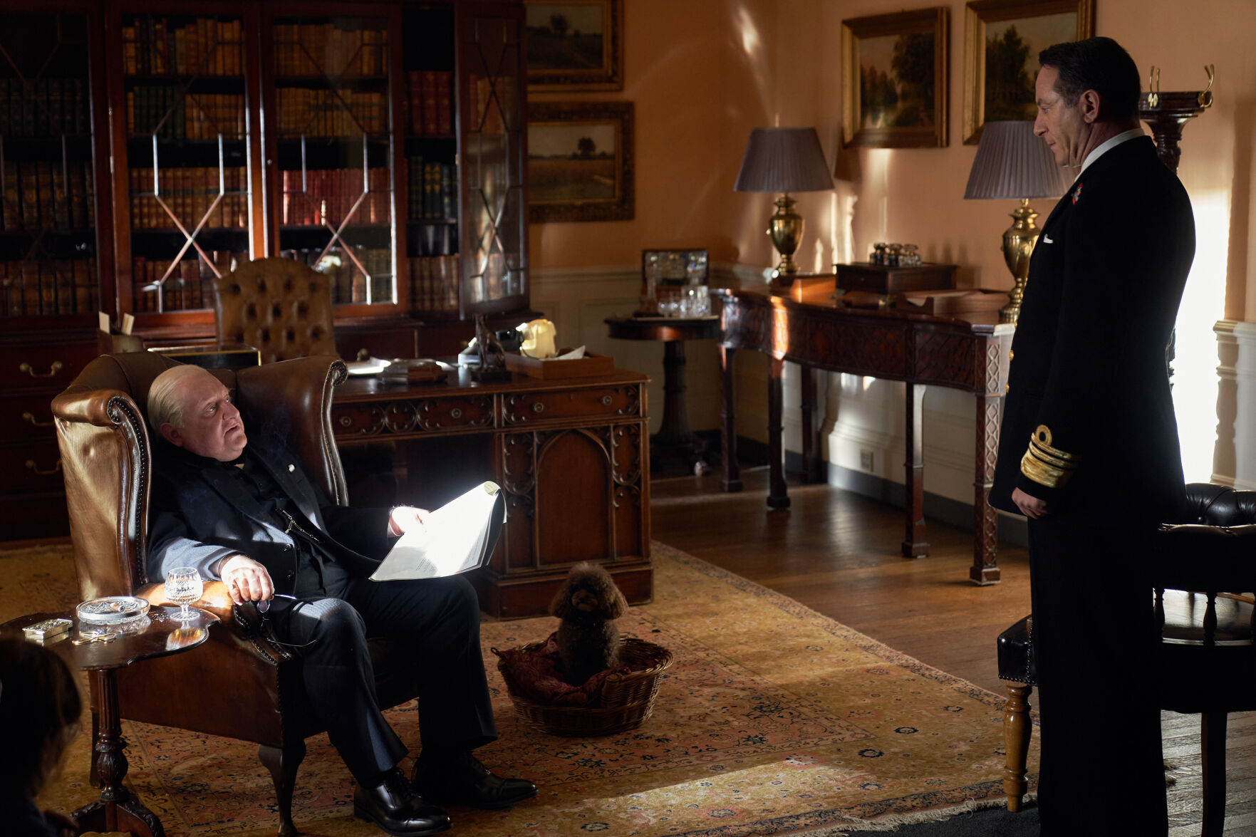 Winston Churchill and Admiral Godfrey